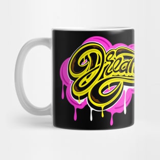 Dreamer Typography Lettering Mug